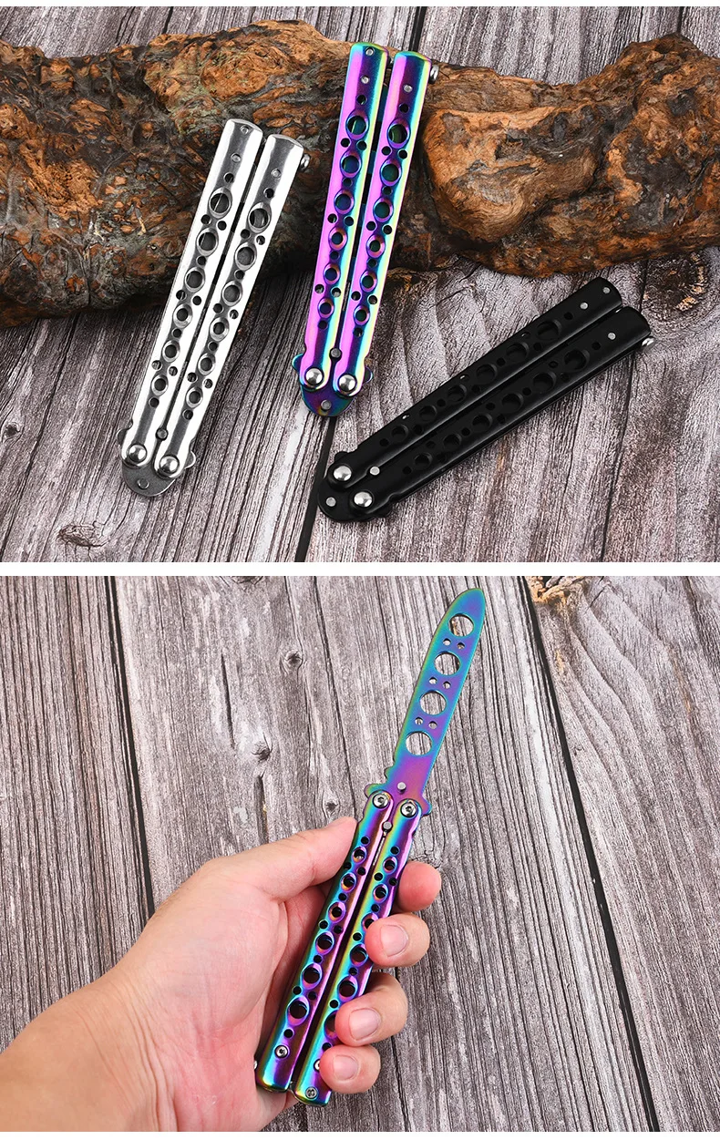 Csgo training butterfly knife，trainer folding practice games balisong - csgo training butterfly knife top knives