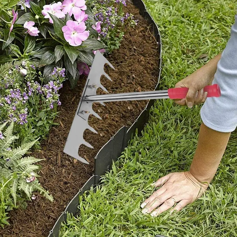 Stainless Steel Rakes For Lawns Stainless Steel Floor Tile Scraping And Sanding Tools Multifunctional Garden Lawn Accessories