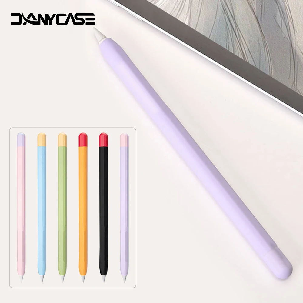 Suitable for Apple Pencil1/2 Protective Cover Soft Silicone Pen Holder Stylus First Generation iPad Pencil Accessories | Компьютеры и
