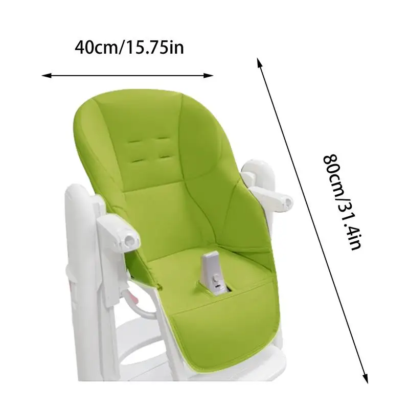 Kids Highchair Cushion Pad High Chair Dining Protection Cover Cushion PU Leather And Sponge Comfortable Seat Pad Boy And Girl 6