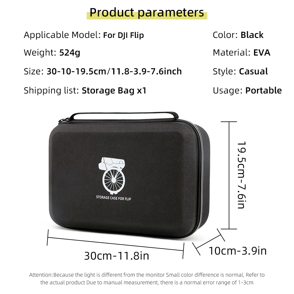 For Flip Case,Portable carrying bag for DJI Flip Fly More Combo,Support RC-N3 Remote Controller Case for DJI Accessories
