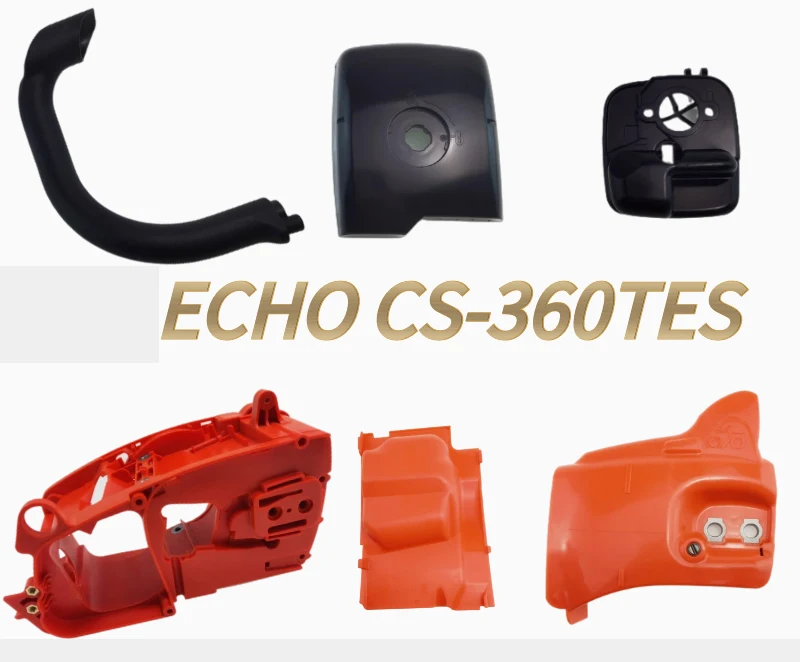 Engine Case Clutch Brake Cover Side Handle Air Filter Seat Top Dust Cover For ECHO 360TES Chain Saw Spare parts washer clutch drum sprocket 3 8 chainsaw fitting needle bearing spare parts e clip for stihl ms170 180 reserve