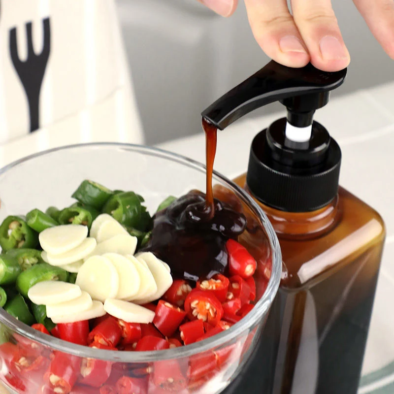 Dispenser Liquido Per Sciroppo Caffè - Bottiglia Con Pompa Da 1100ml Con Scala Graduata - Foto 8