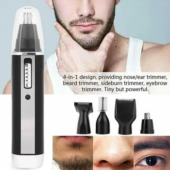 4 in 1 Rechargeable Men Electric Nose Ear Hair Trimmer Women trimming sideburns eyebrows Beard hair clipper cut Shaver
