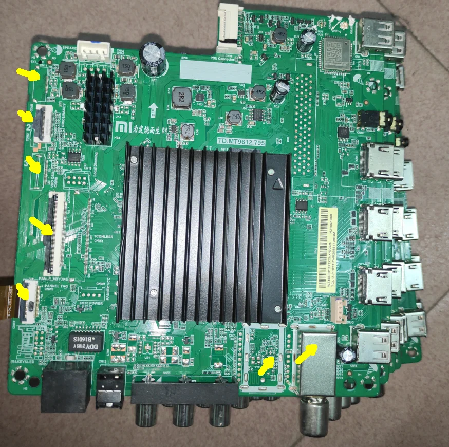 Free shipping! TD.MT9612.795 Network WiFi TV motherboard 6 different interfaces, carefully check them