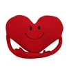 45x30cm Smiling Face Red Heart Plush Pillow Long Arms Hug Emotional Seat Cushion Back Support Plushie Creative Peluche Gift 1