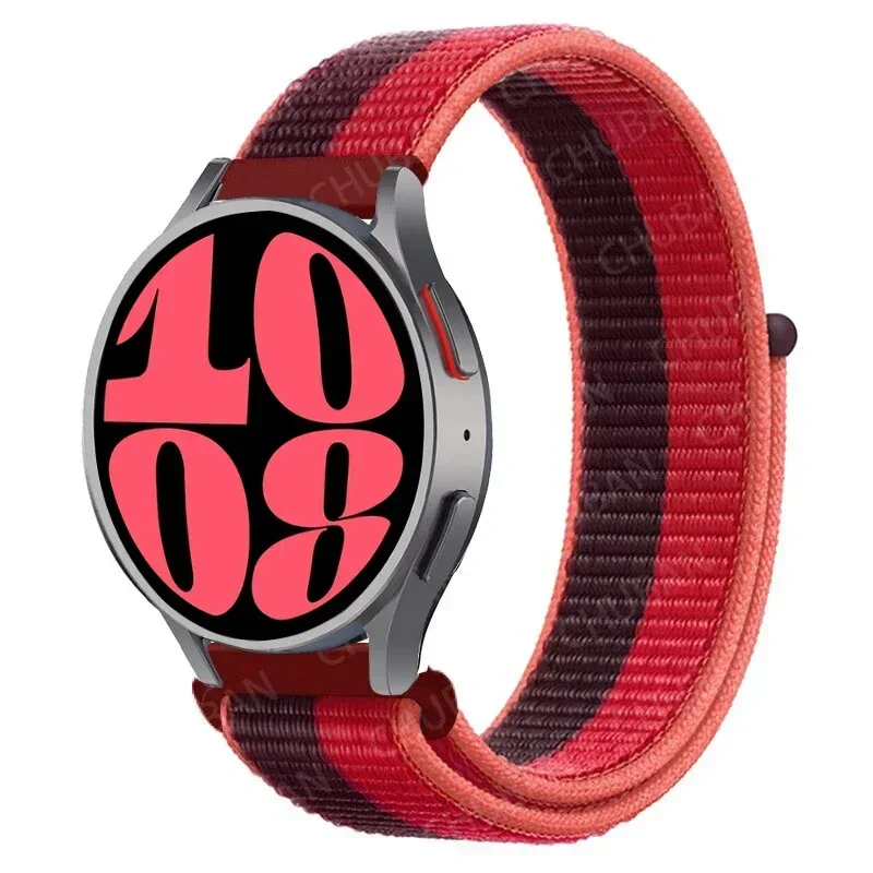 Versatile Nylon Loop Strap Bracelet, 22mm/20mm Adjustable Band
