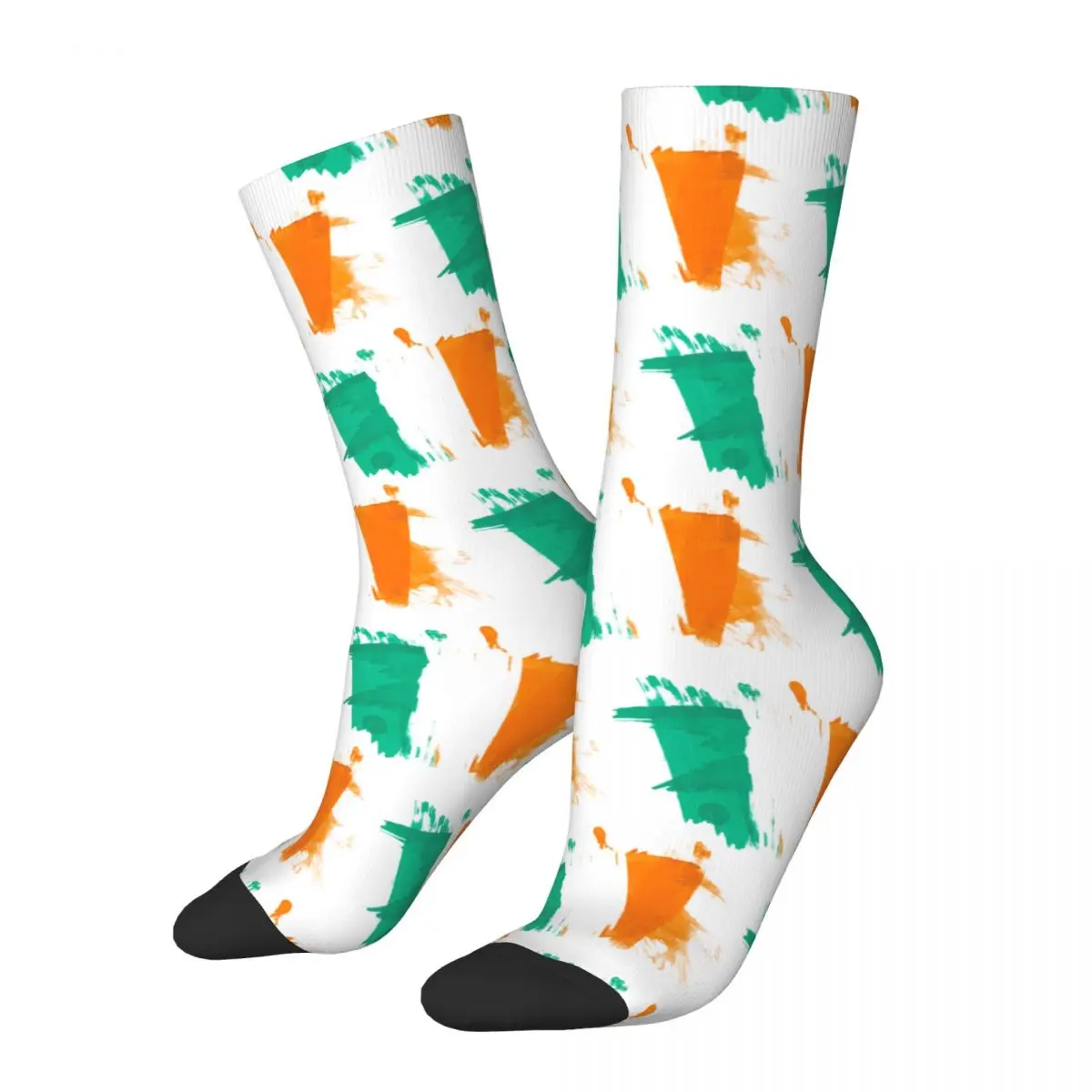 

Ireland Flag Socks Men Women Funny Happy Socks Hip Hop Spring Summer Autumn Winter Socks Gift