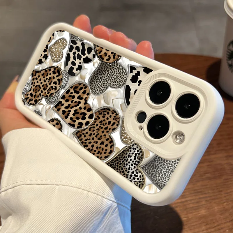 Heart Pattern Painted Soft Phone Case Cover