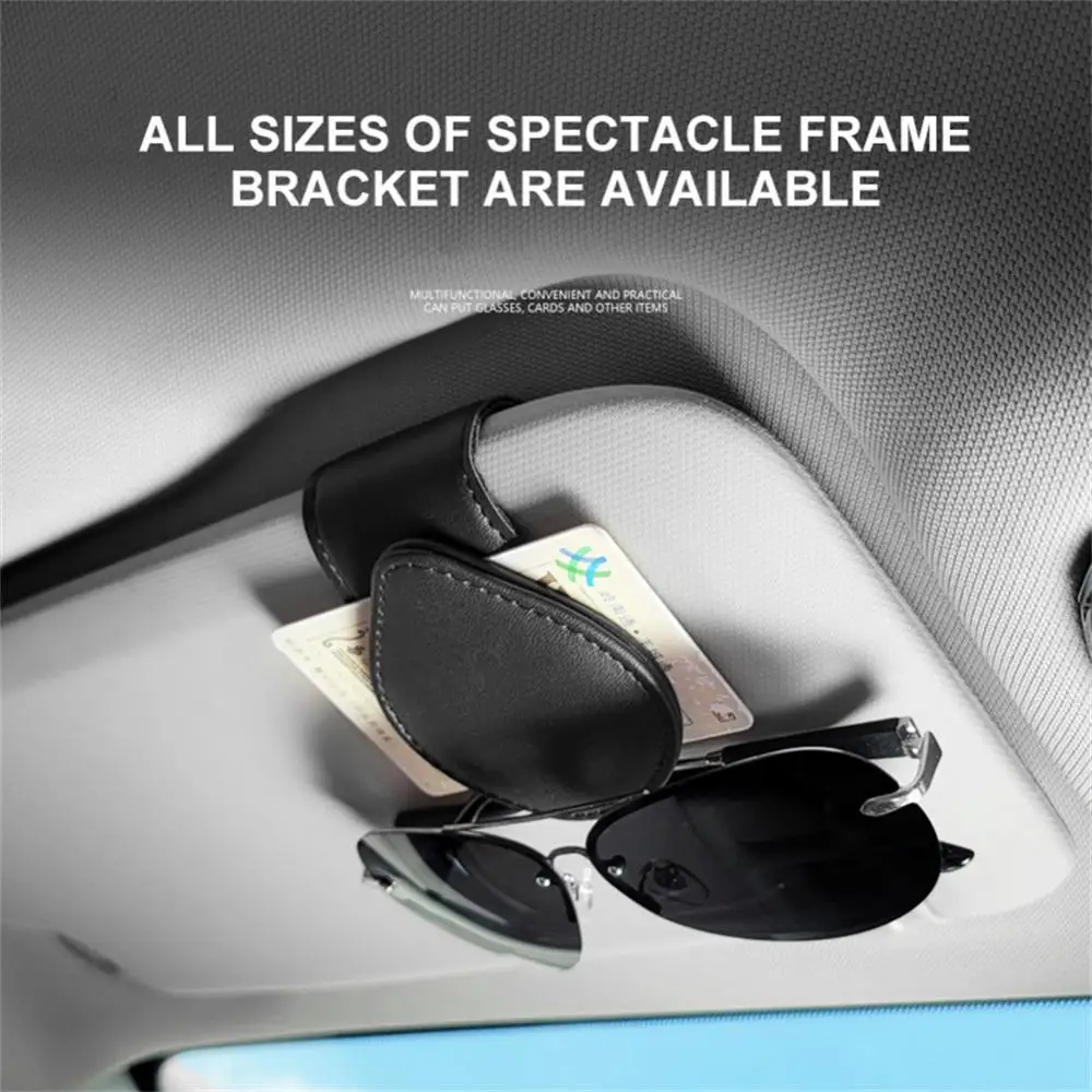 Porte-lunettes pour pare-soleil de voiture, monture de lunettes de soleil  avec clip de carte de billet, argent, noir, rouge, or, 1 pièce - AliExpress