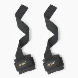 Premium Grip Wrist Straps for Strength Training and Gym Workouts (Black)