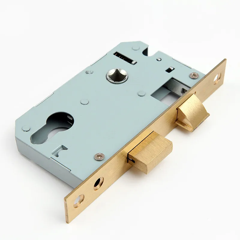 High Quality Brass Lock Body Silence Copper Tongues Universal Door Handle Lock Replacement Spare Parts Hardware Accessories