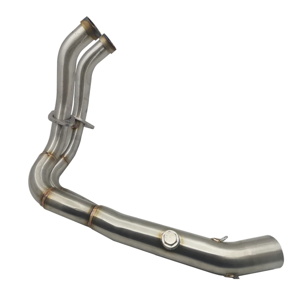 MT07 front pipe Motorcycle Exhaust Modified Front Pipe Slip-On Muffler Exhaust For MT-07 FZ-07 MT07 XSR700 2014-2019 - Image 3