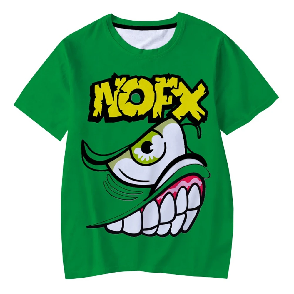 Nofx T-Shirts Punk Rock Band 3D Print Streetwear Men Women Casual
