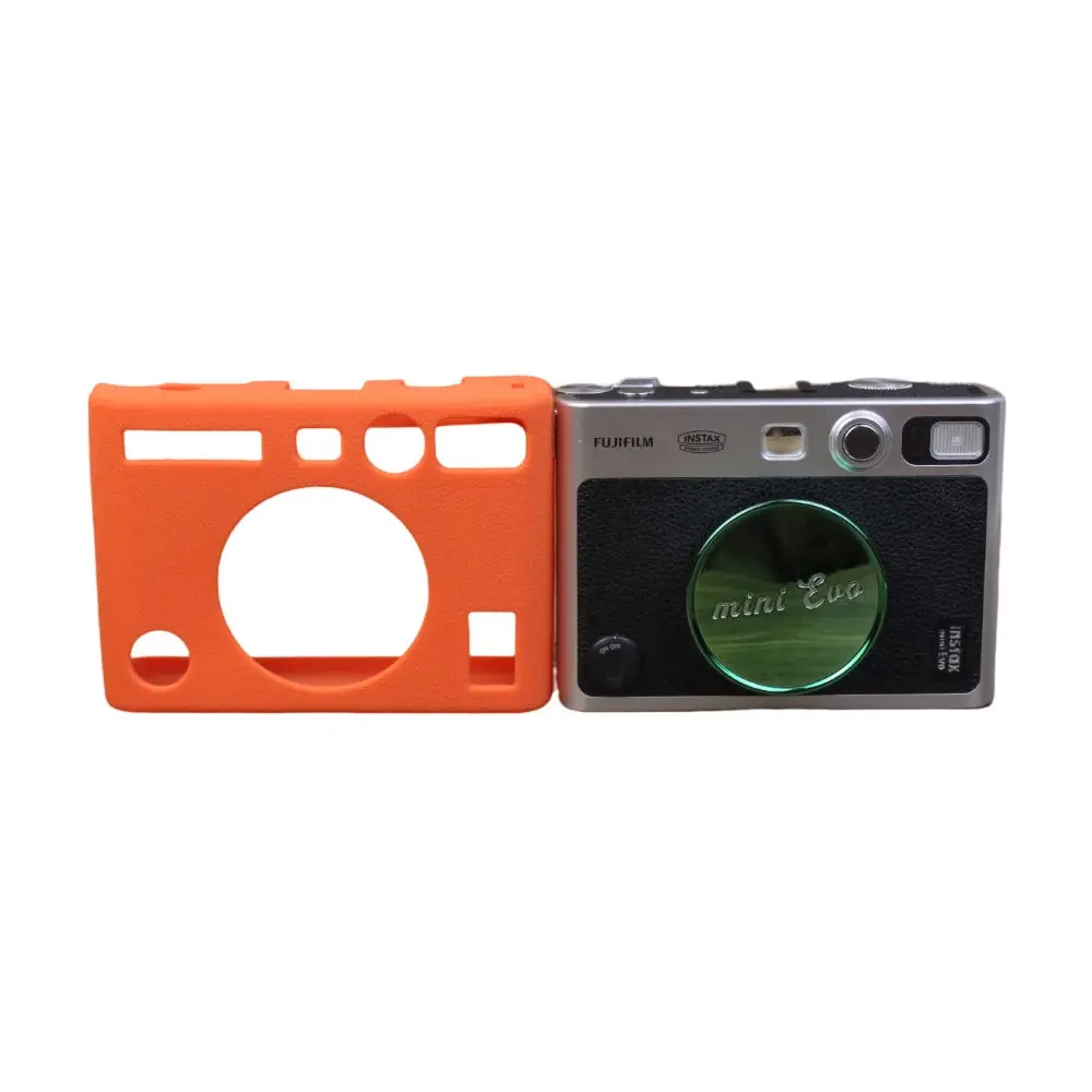 New Camera Accessories for Fujifilm Instax Mini EVO Case Silicone Protective Bag (Black/Orange/Green/Blue/White)