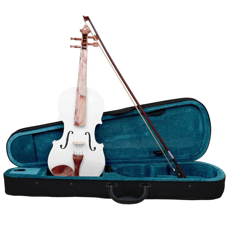Novice Violin White Oak Violin Adult and Child Popular Practice Full Set of Violins Musical Instruments