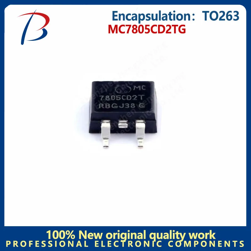 10pcs MC7805CD2TG package TO263 linear Regulator 9V 1A Screen 7805CD2T