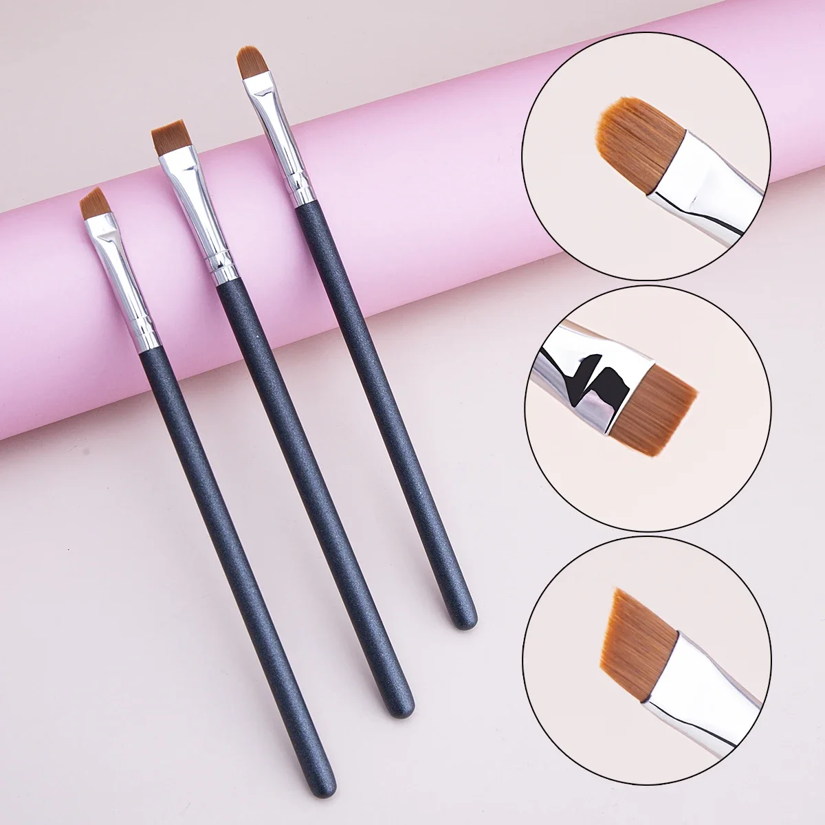 Oblate The Line Brush Ultra-thin Lip Line Eyebrow Concealer Brushes Detail Concealer Makeup Tool Lip Brow Contour The Line Brush 5
