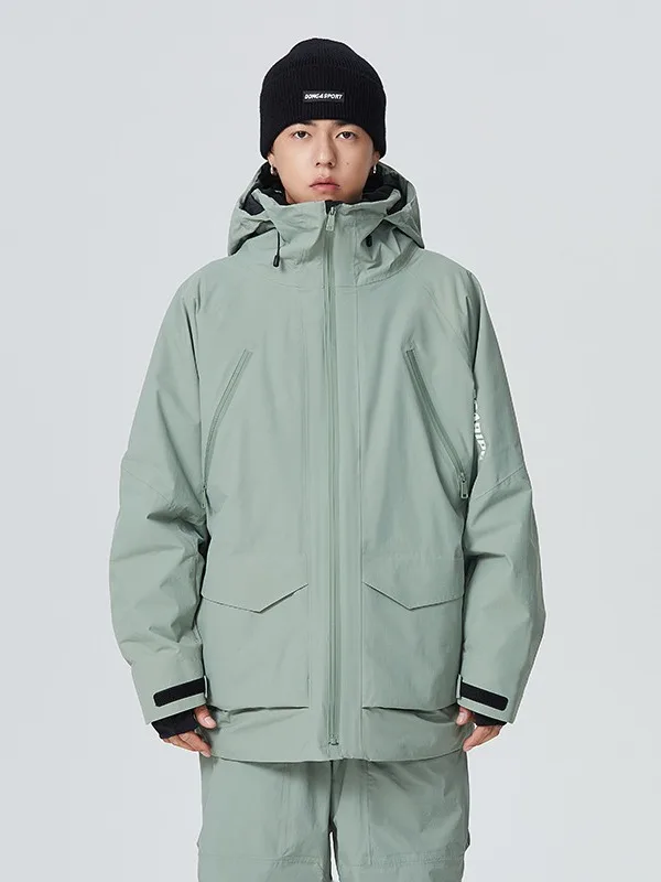 SEARIPE Ski Jacket Thick Women Men Hooded Thermal Windbreaker Waterproof Winter Warm Outdoor Clothes Snow Coat Snowboard Wear