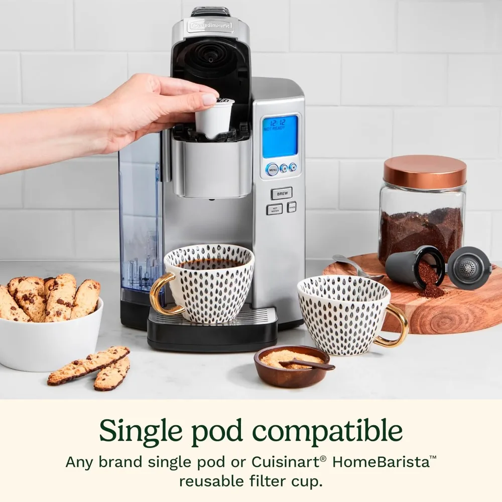 Coffee Maker, Single Serve 72-Ounce Reservoir Coffee Machine, Programmable Brewing & Hot Water Dispenser, Stainless Stee 3