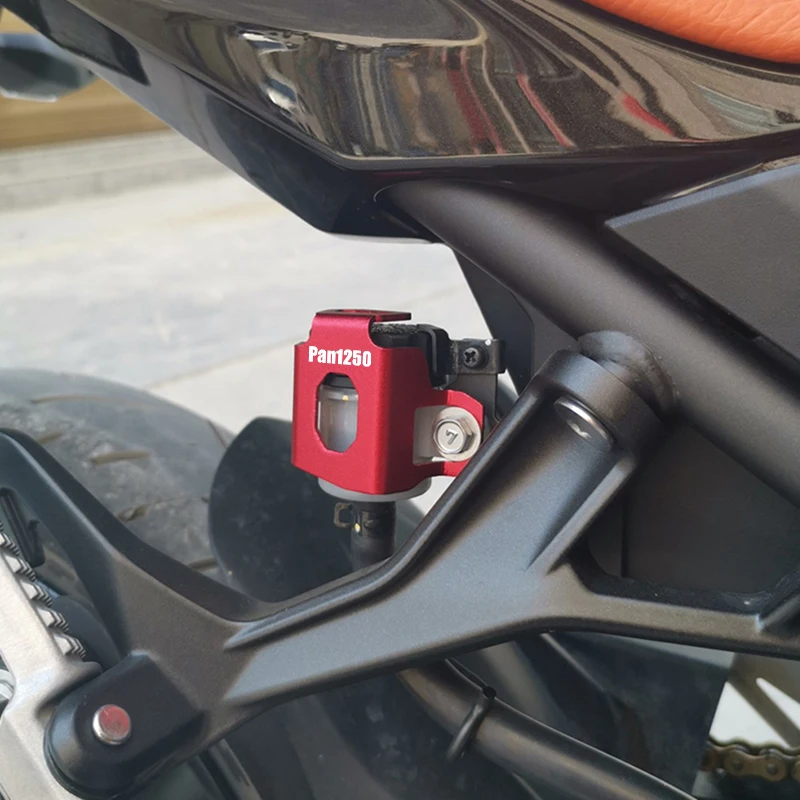Фото Аксессуары PAN1250 CNC Защитная крышка заднего резервуара жидкости для Harley Pan America ADV 1250 PA1250 PANAMERICA Special №3