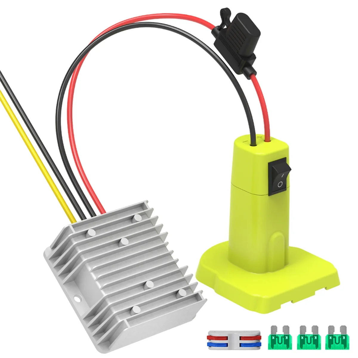 Step Down Converter for Ryobi 18v Battery,DC Power Inverter Adapter DC Voltage Regulator 12V 15A 180W Voltage Converter XY