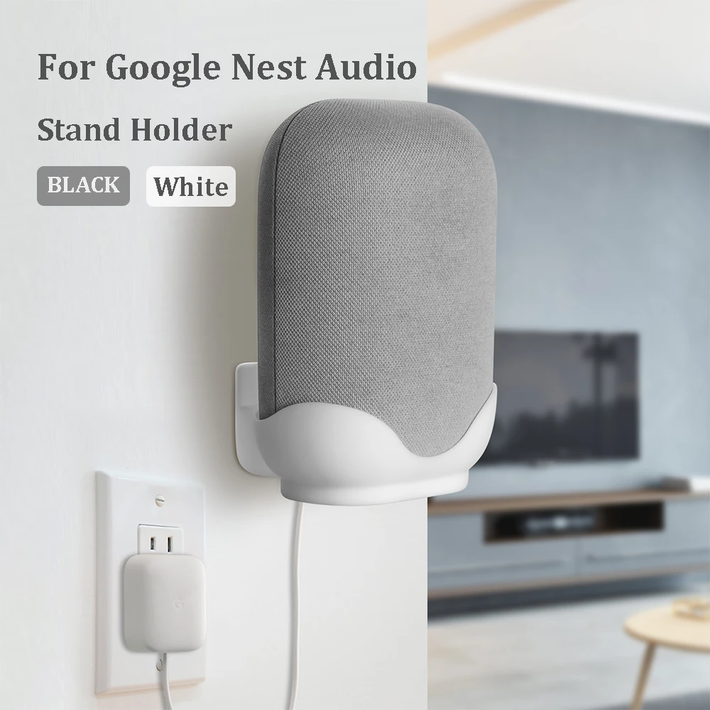 

For Google Nest Audio Wall Mount Holder Stand Bracket Space-Saving Desktop Holder For Google Nest Audio Smart Speaker