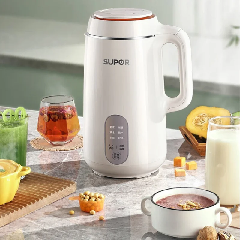 

SUPOR Soymilk Machine 1.2L Wall Breaking Machine Household Mini Reservation Multi-function Filter Free Self-cleaning DJ12B-P29E