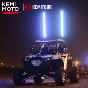 3FT Spiral LED Whip Side by Side 1