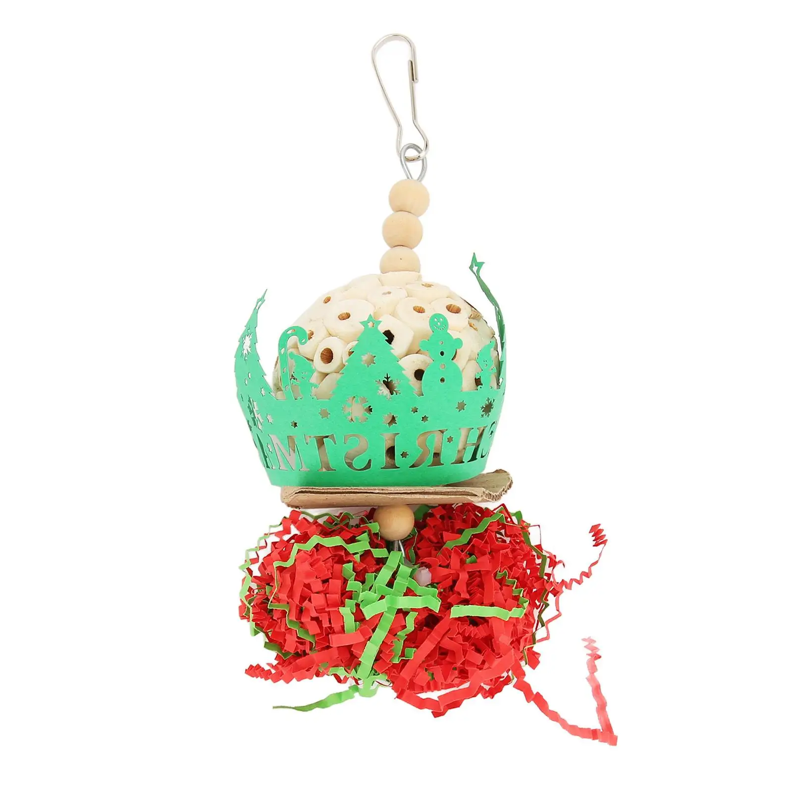 Brightly Colored Sola Balls for Cockatiels-Safe Foraging Shredding Toys for Bird Cages, Perfect Christmas Decor!