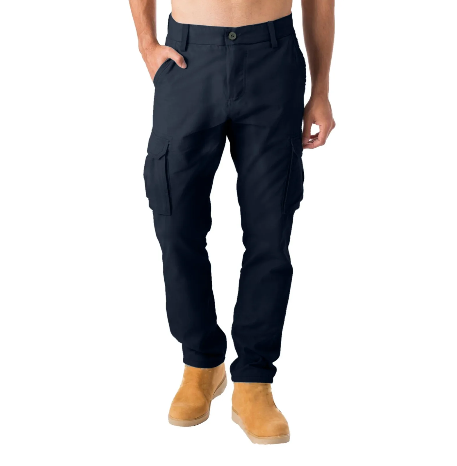 

Cargo Pants Men Jogging Casual Pants Button Military Mens Streetwear Mens Work Tactical Tracksuit Trousers Straight-leg pants
