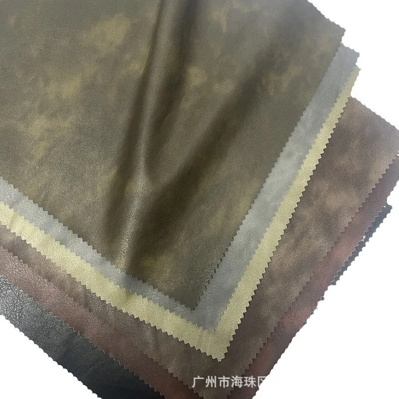 Retro Aged PU Leather Hong Kong Style Jacket Outerwear Pants Hats Bags Belts Decorative Leather Fashion Accessories