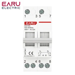 Din Rail Dual Power Manual Transfer Switch with Isolating Disconnecting Function, 40A/63A, AC400V, 50/60Hz - 40A