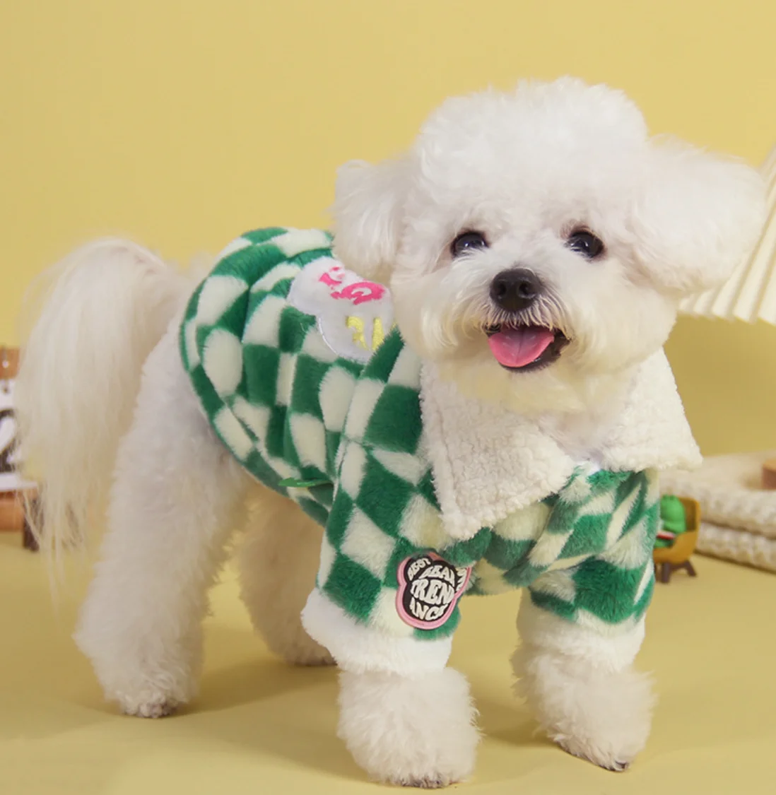 Plush Christmas Clothes for Dog and Cat Winter Clothes