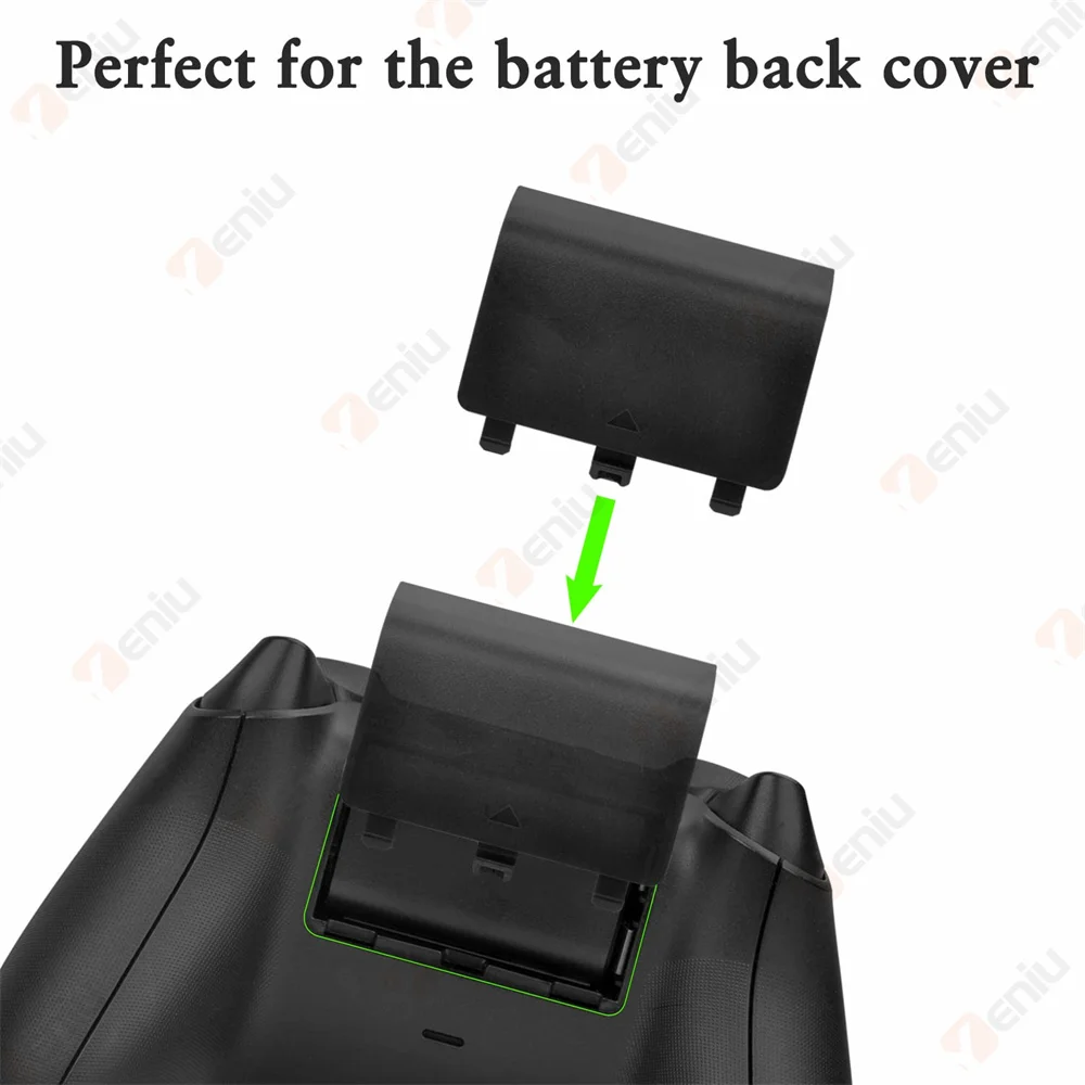 Xbox One 시리즈 X S 무선 컨트롤러 용 20PCS 플라스틱 배터리 쉘 뚜껑 백 케이스 교체 하우징 도어 커버