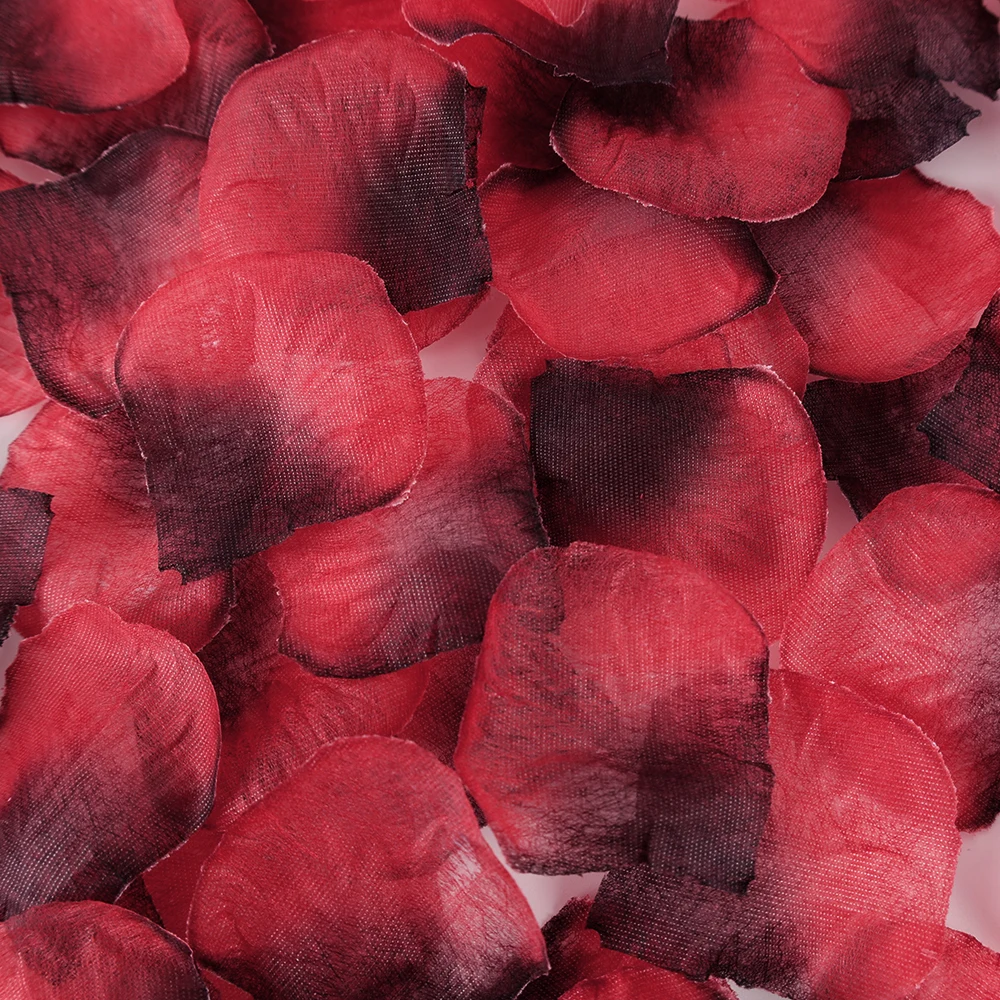 100pcs Romantic Silk Rose Petals for Wedding and Party Decoration - Pink and Red