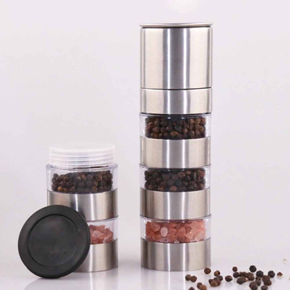 2pc Mini Outdoor Camping Spice Jars Bottle Portable BBQ Picnic Spice Seasoning Container Storage Box Cookware Set New Spice Jars 4