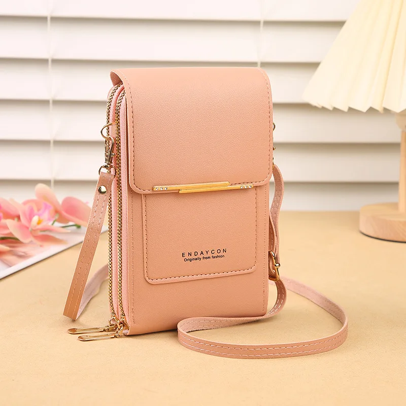 Dames crossbody telefoontas met kaarthouder en touchscreen_voghion.com