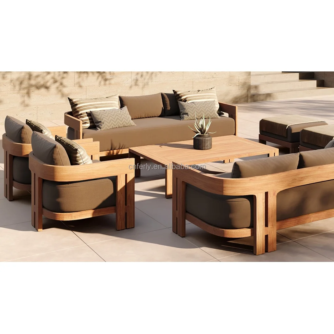 Luxury Teak Outdoor Sofa Set 1
