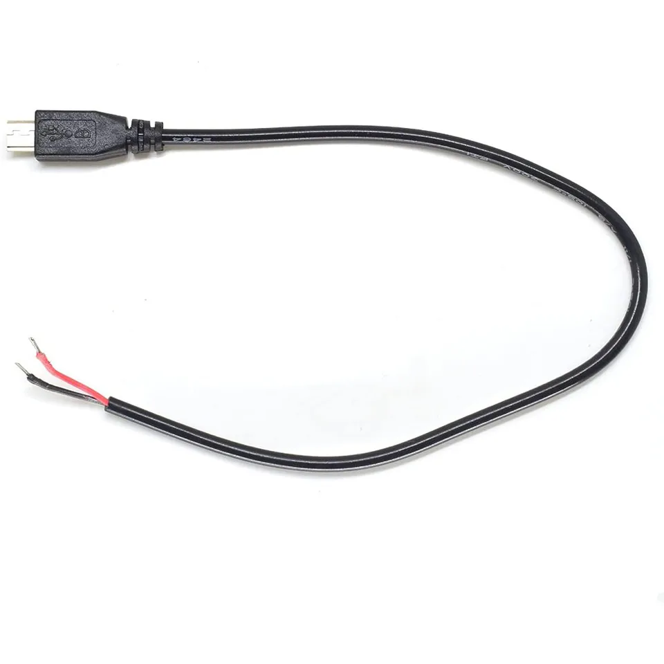 6 Pièces Micro Queue Câbles USB De Cochon 22AWG 5V 2A, 30 Cm