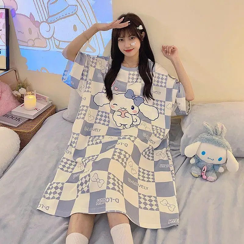 New Sanrio Summer Pajama Kuromi My Melody Cartoon Woman Sanrio Girls Anime Home Trousers Clothes Bedroom Pajama Pants Gift