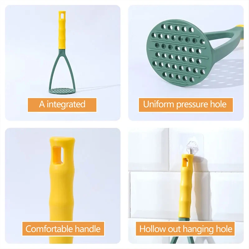 PP Pressed Potato Masher Ricer Puree Juice Maker Potato Pusher potato masher