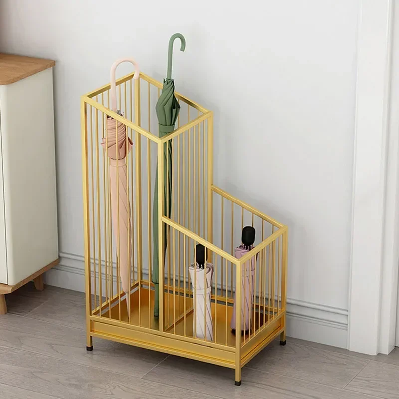 Umbrella Holder Umbrella Storage Rack Metal Umbrella Storage Rack Multifunctional Multiple Layers Strong Bearing Capacity Entryway Wet Umbrella Holder