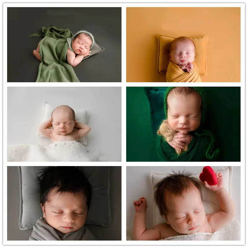 Newborn Photography Props Posing Velvet Poses Cushion Mini baby Pillow Mat Photography Accessories