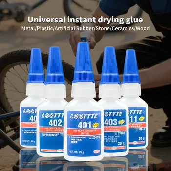 Colla Istantanea Universale Super Forte 401 460 da 20ml, Adesivo Incolore Potente per Utensili