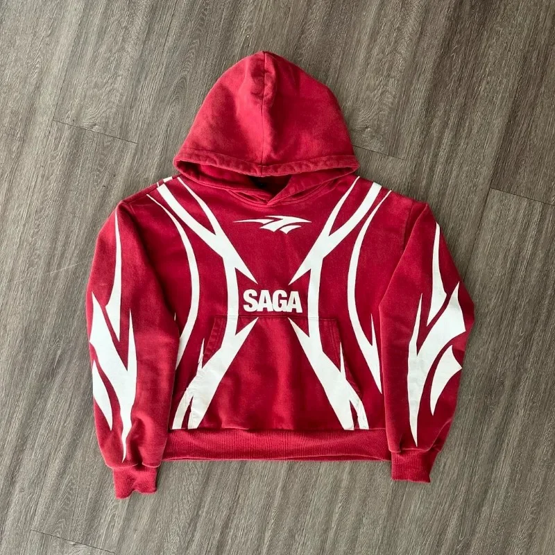 thumbnail image 3 of Sudadera con capucha informal y versátil de estilo europeo y americano para mujer, estilo hip-hop callejero Y2k, estilo retro rock, de gran tamaño, para hombre, 3 of 4