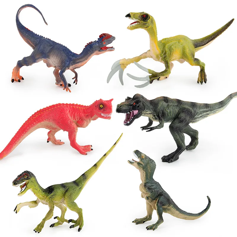 

Jurassic Animal Model Solid Static Dinosaur Decoration Tyrannosaurus Xunraptor Forest Toy
