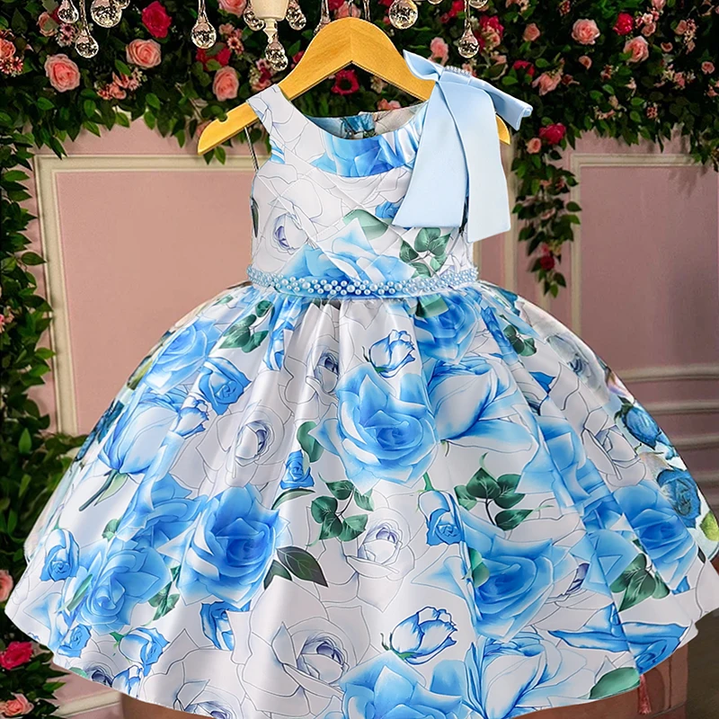 4-10 Years Kids Dress for Girls Wedding Tulle Lace Girl Dress Elegant Princess Party Pageant Formal Gown For Teen Children girls dress princess costume kids clothes