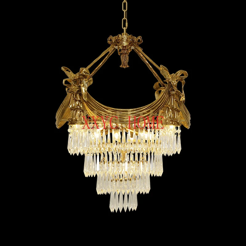 

Tongao освещение Европейский французский ресторан спальня Холл кабинет креативная Вилла роскошный великолепный кристалл