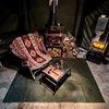 Waxed Canvas Camping Mat Retro Moisture-proof Picnic Blanket Water-proof Floor Mat 2 IN 1 Simple Tent Outdoor Camping Equipment 1